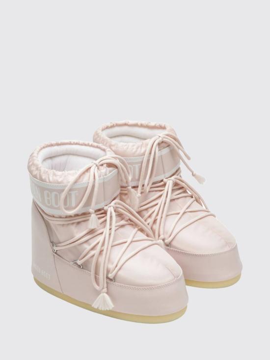 26FW 문부츠 아이콘 나일론 로우 부츠 80D1409340 J042 Pink - MOON BOOT