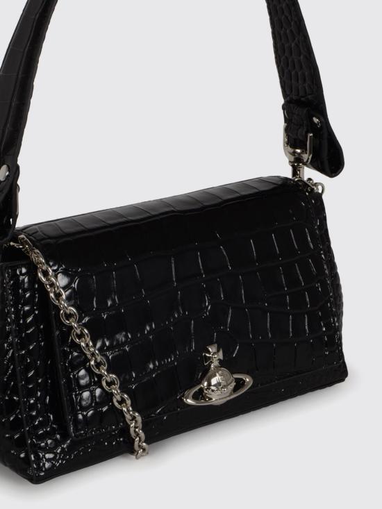 26FW 비비안웨스트우드 오르브 엠보싱 카프스킨 토트백 4602000WWL0098 N401 Black - VIVIENNE WESTWOOD