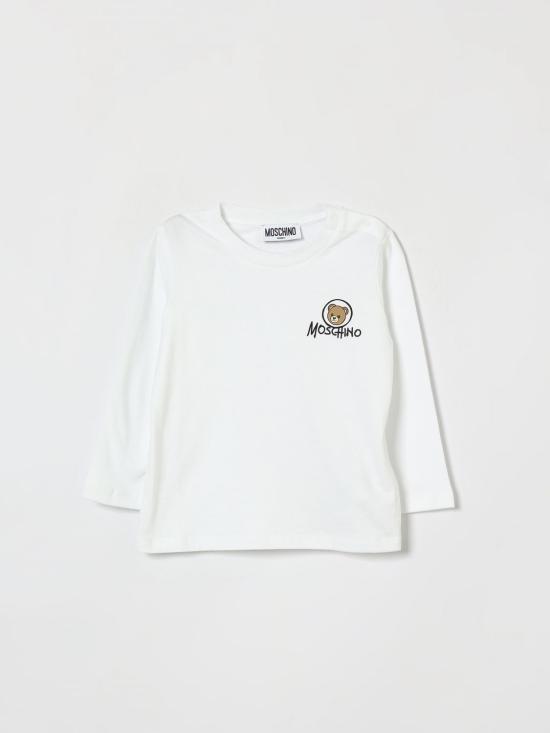 26FW [키즈] 모스키노 티셔츠 MRO014LAA34 10101 White