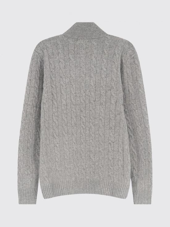 26FW 폴로 랄프로렌 포니 자수 케이블 니트 점퍼 710876766 008 Grey - POLO RALPH LAUREN