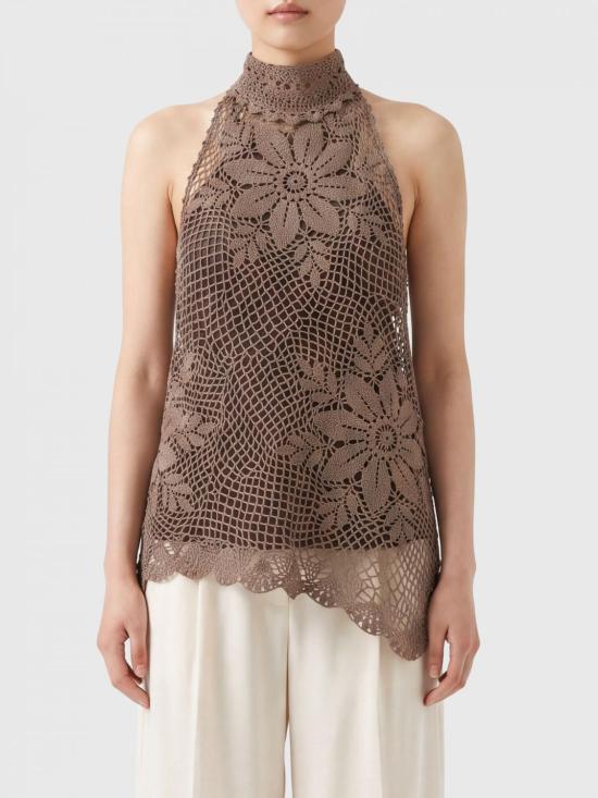 26SS 마그다뷰트림 탑 155526 Brown