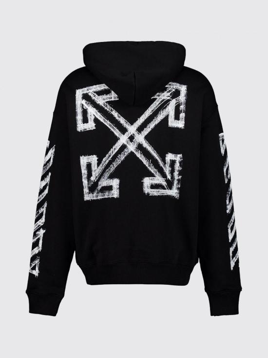 26FW 오프화이트 긴팔 티셔츠 44MBB085F26F00L 001 Black - OFF WHITE