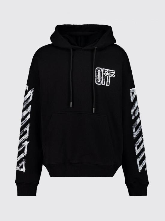 26FW 오프화이트 긴팔 티셔츠 44MBB085F26F00L 001 Black - OFF WHITE