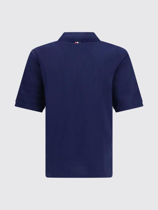 26FW 톰브라운 폴로 티셔츠 MJP249AJ0276 415 Navy - THOM BROWNE