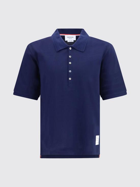 26FW 톰브라운 폴로 티셔츠 MJP249AJ0276 415 Navy - THOM BROWNE