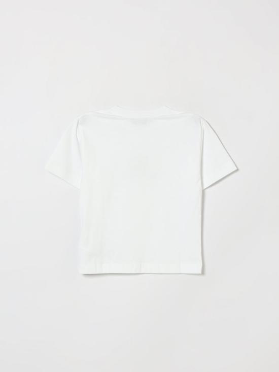 26FW [키즈] 모스키노 티셔츠 HMM05WLAA34 10101 White - MOSCHINO