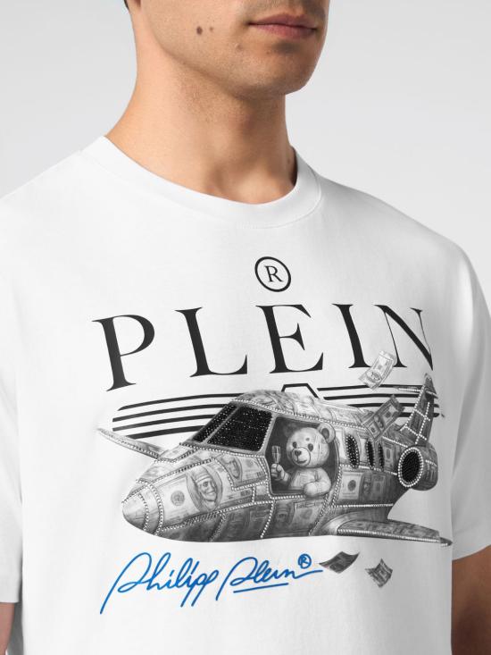 26FW 필립 플레인 반팔 티셔츠 FAFCMTK9135PJY002N 01 White - PHILIPP PLEIN