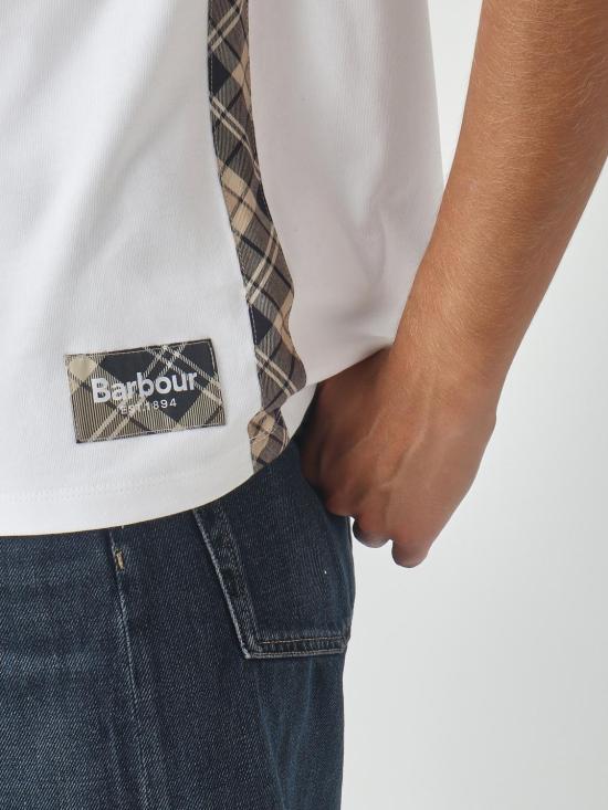 26FW 바버 반팔 티셔츠 LML0938 WH11 White - BARBOUR