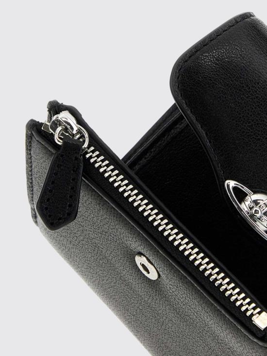 26FW 비비안웨스트우드 헌터 플랩 반지갑 5115003TWL00EB N401 Black - VIVIENNE WESTWOOD