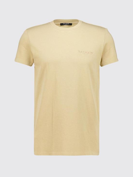 26FW 발망 반팔 티셔츠 HH1EF000BD59 GHY Beige - BALMAIN