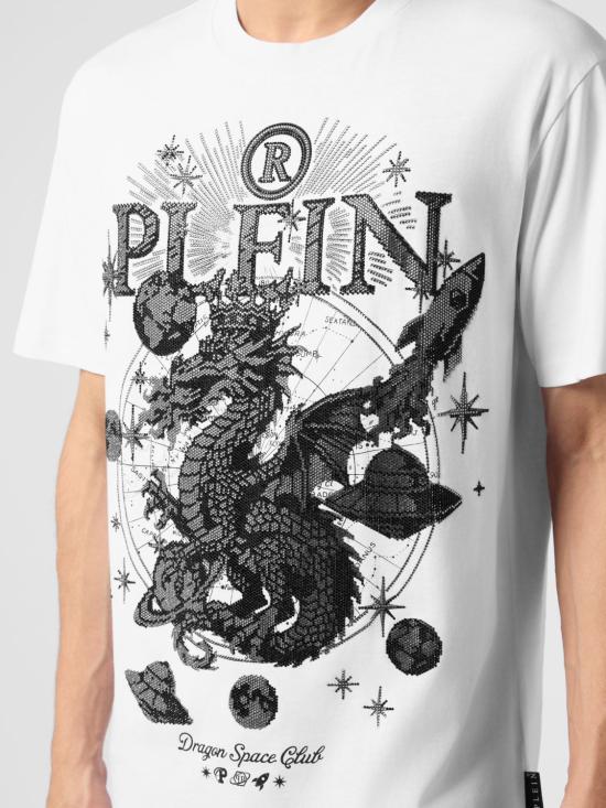 26FW 필립 플레인 반팔 티셔츠 FAFCMTK9093PJY002N 01 White - PHILIPP PLEIN
