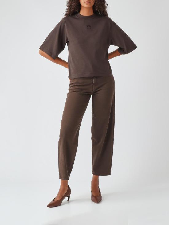 26FW 핑코 반팔 티셔츠 104604A3HM L72 Dark - PINKO