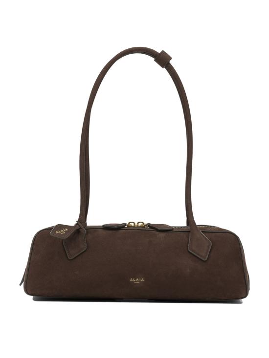 26FW 알라이아 르 테켈 미디움 레더 숄더백 AA1S06033CA214741 Brown