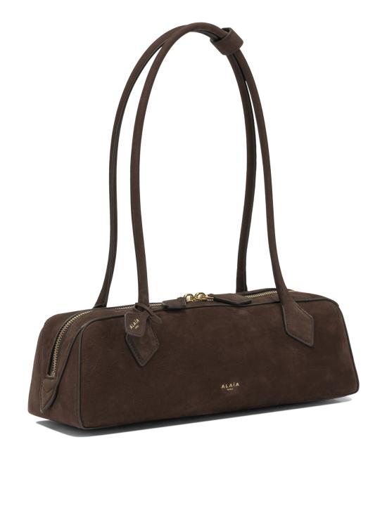 26FW 알라이아 르 테켈 미디움 레더 숄더백 AA1S06033CA214741 Brown - ALAIA