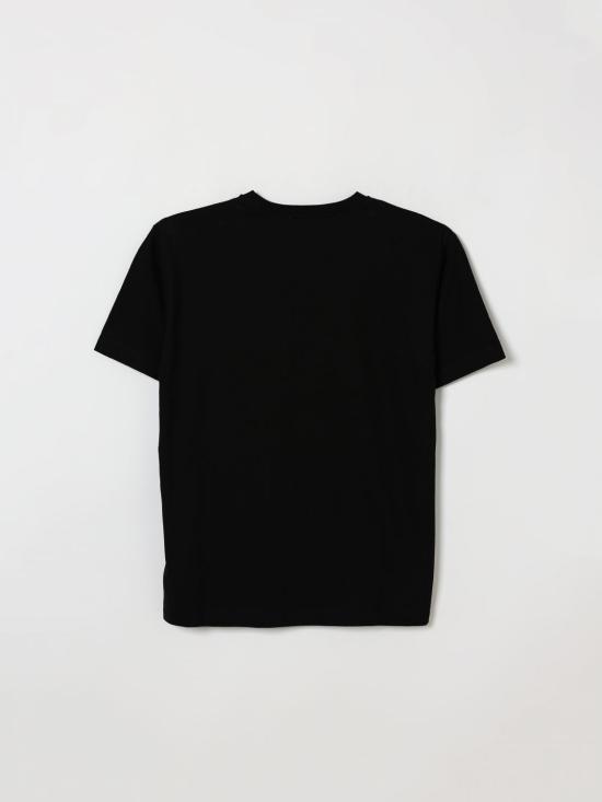 26FW [키즈] 모스키노 티셔츠 HMM05WLAA34 60100 Black - MOSCHINO