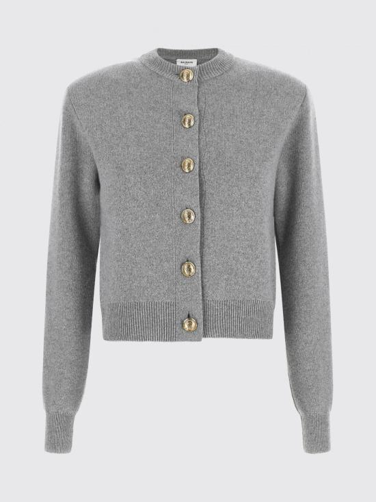 26FW 발망 스웨터 CA0000000013 C08 Grey - BALMAIN