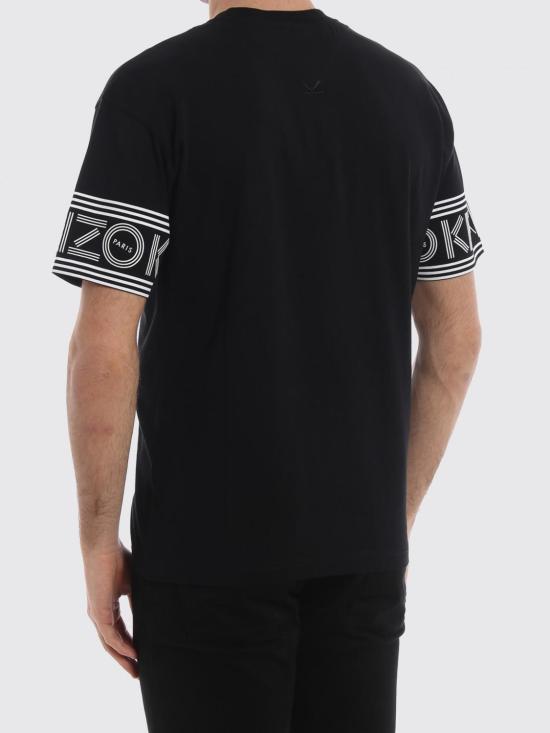 26FW 겐조 반팔 티셔츠 F005TS0434BD 99 Black - KENZO