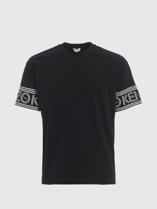 26FW 겐조 반팔 티셔츠 F005TS0434BD 99 Black - KENZO
