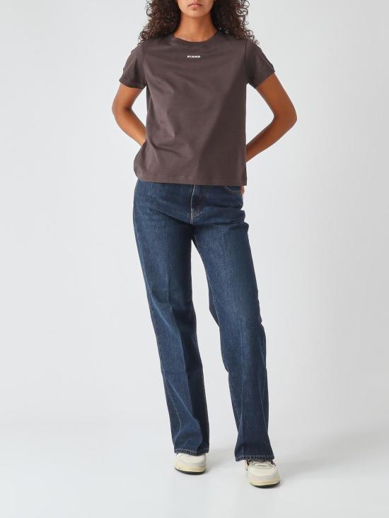 26FW 핑코 반팔 티셔츠 100373A3HK L72 Dark - PINKO