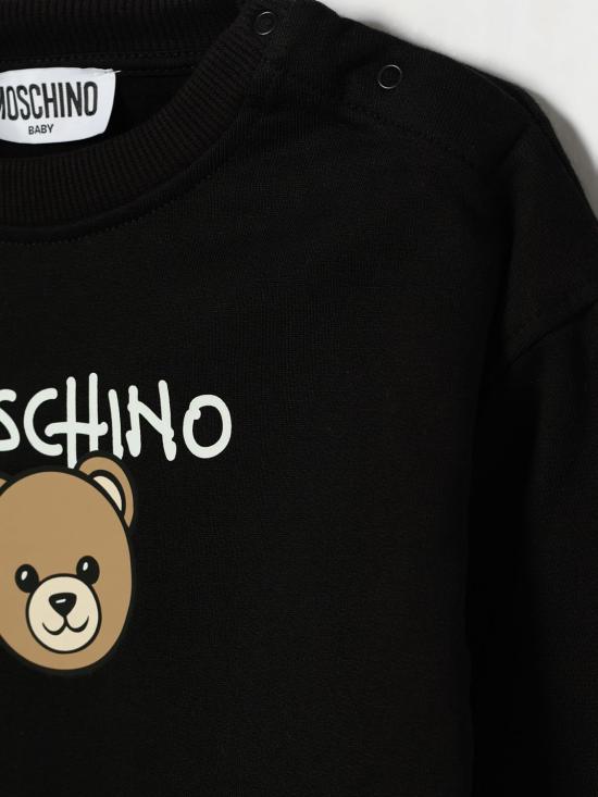 26FW [키즈] 모스키노 풀오버 MUF06HLCA83 60100 Black - MOSCHINO