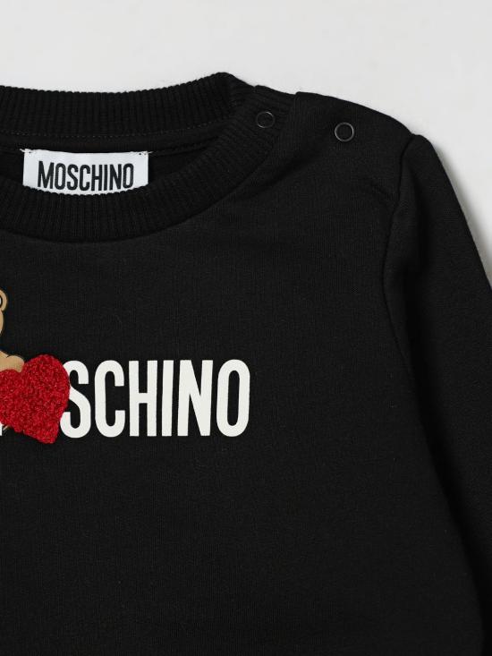 26FW [키즈] 모스키노 풀오버 MHF02KLCA40 60100 Black - MOSCHINO