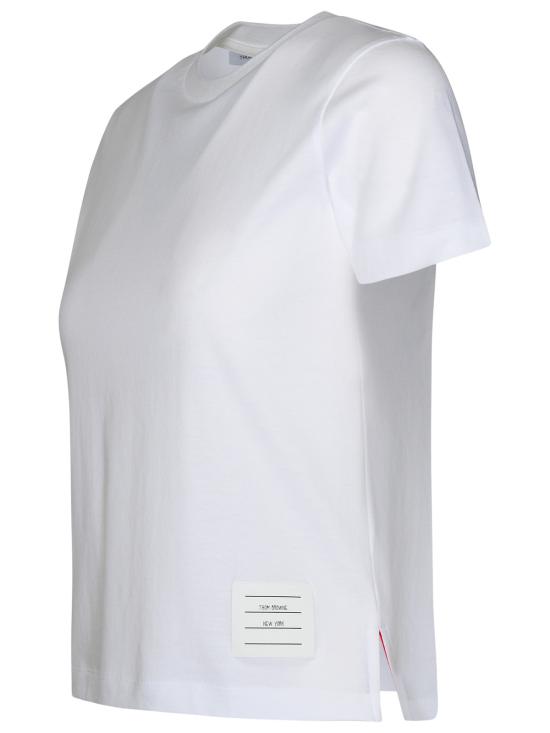 26FW 톰브라운 반팔 티셔츠 FJS036A 05398 100 WHITE DOM - THOM BROWNE