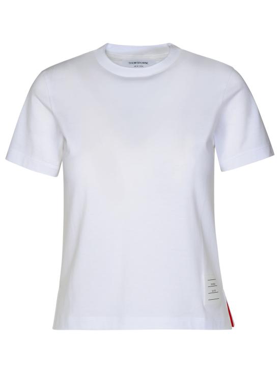 26FW 톰브라운 반팔 티셔츠 FJS036A 05398 100 WHITE DOM