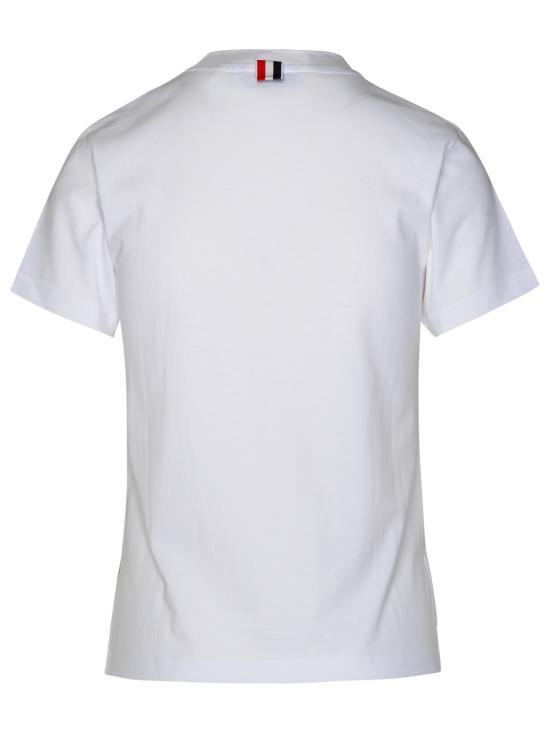 26FW 톰브라운 반팔 티셔츠 FJS036A 05398 100 WHITE DOM - THOM BROWNE