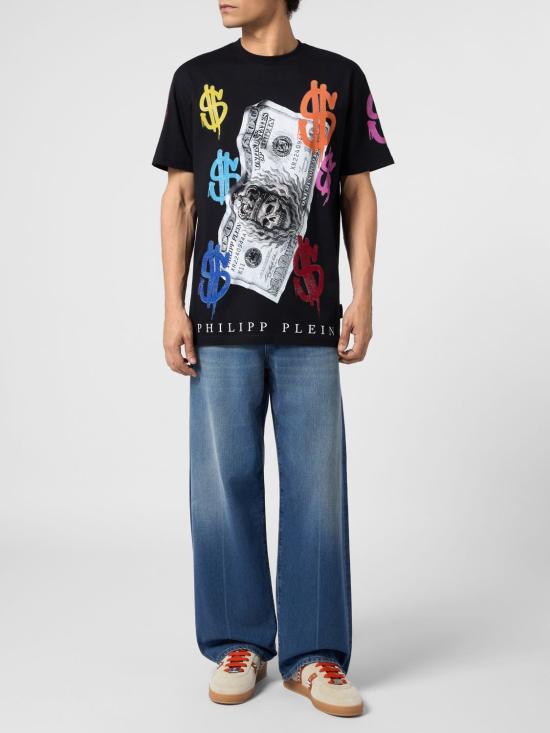 26FW 필립 플레인 반팔 티셔츠 FAFCMTK9131PJY002N 02 Black - PHILIPP PLEIN
