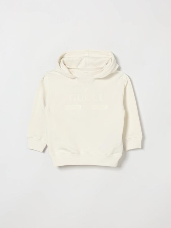 26FW [키즈] 구찌 로고 프린트 코튼 후드티 855554XJHXM 9043 White