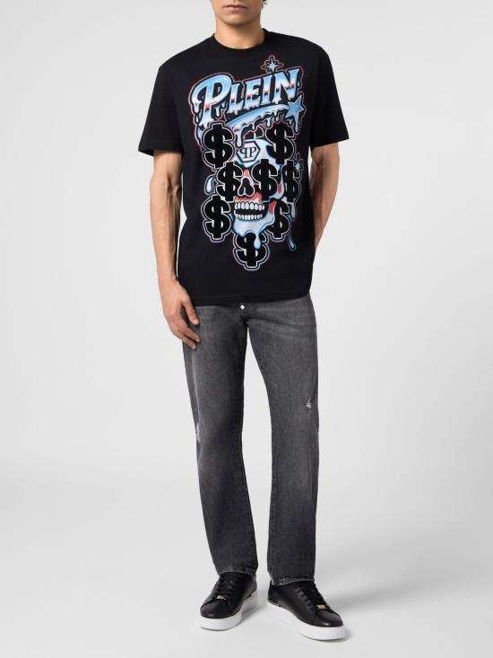 26FW 필립 플레인 반팔 티셔츠 FAFCMTK9126PJY002N 02 Black - PHILIPP PLEIN
