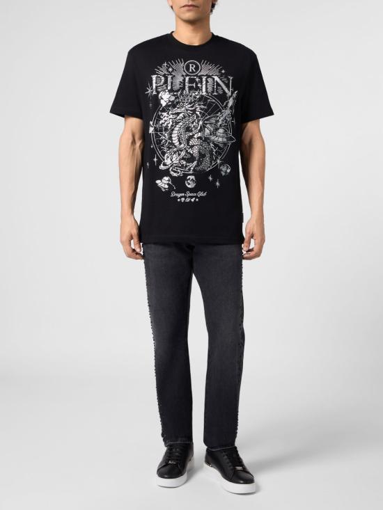 26FW 필립 플레인 반팔 티셔츠 FAFCMTK9093PJY002N 02 Black - PHILIPP PLEIN