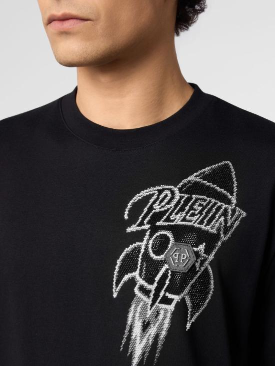 26FW 필립 플레인 반팔 티셔츠 FAFCMTK9104PJY002N 02 Black - PHILIPP PLEIN