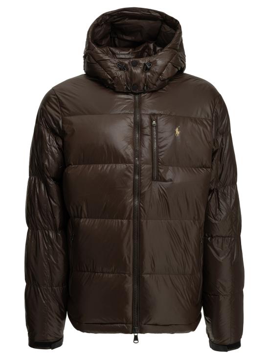 26FW 폴로 랄프로렌 고햄 글로시 다운 자켓 710968281500NUTMEG BROWN GLOSSY
