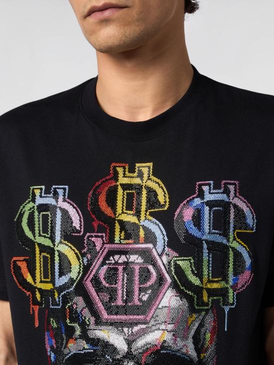 26FW 필립 플레인 반팔 티셔츠 FAFCMTK9122PJY002N 0221 Black - PHILIPP PLEIN