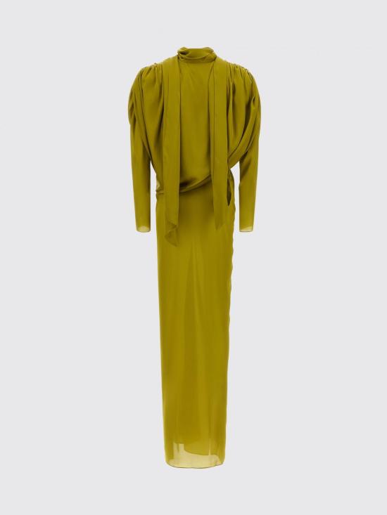 26FW 발망 롱 원피스 DR0000000114 A50 Green - BALMAIN