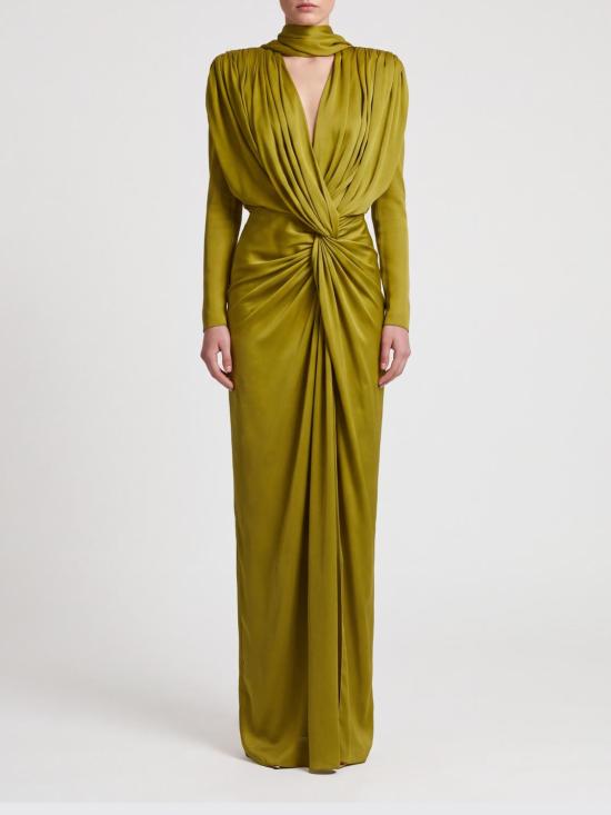 26FW 발망 롱 원피스 DR0000000114 A50 Green