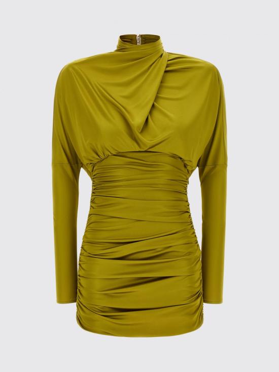 26FW 발망 롱 원피스 DR0000000081 A50 Green - BALMAIN