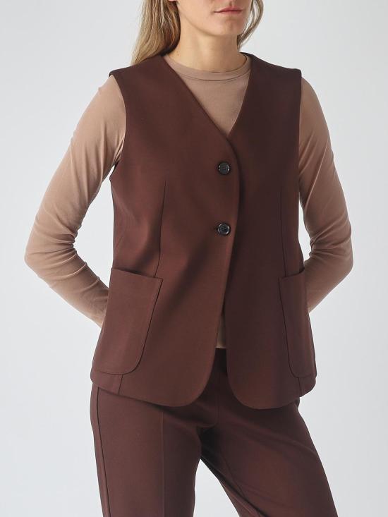 26FW 메이메이즈 베스트 M6FA19 460 Brown - MEIMEIJ
