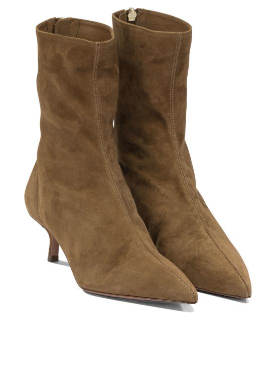 26FW 아쿠아주라 부츠 MNRMIDB0SUECHT Brown - AQUAZZURA