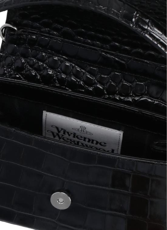 26FW 비비안웨스트우드 헤이즐 스몰 핸드백 4603000WWL0098N401 Black - VIVIENNE WESTWOOD