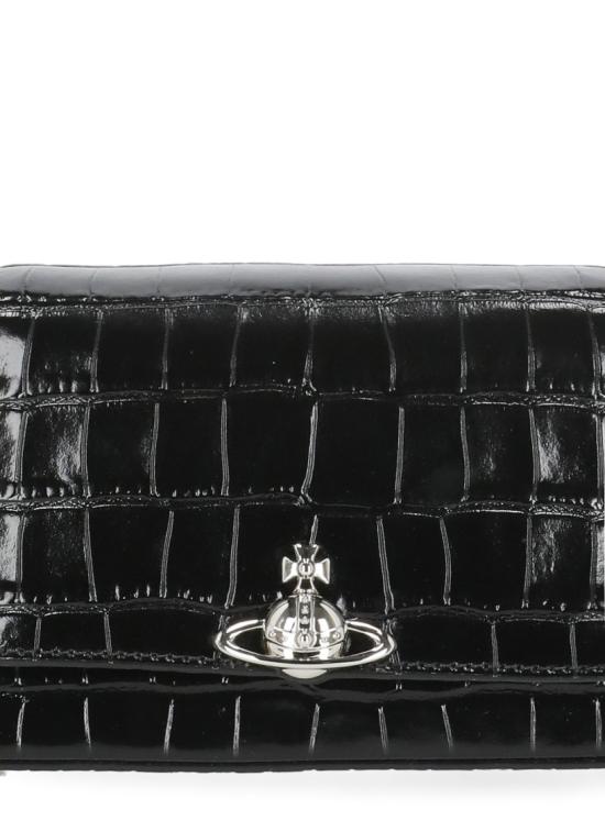 26FW 비비안웨스트우드 헤이즐 스몰 핸드백 4603000WWL0098N401 Black - VIVIENNE WESTWOOD
