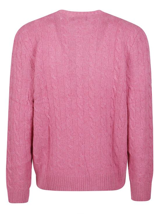 26FW 폴로 랄프로렌 케이블 니트 스웨터 710876762501 Pink - POLO RALPH LAUREN
