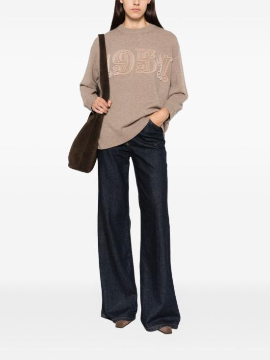 26FW 막스마라 바드 울 캐시미어 니트 바드 울 캐시미어 니트 2621366122MXMFIDO1015 Brown - MAX MARA