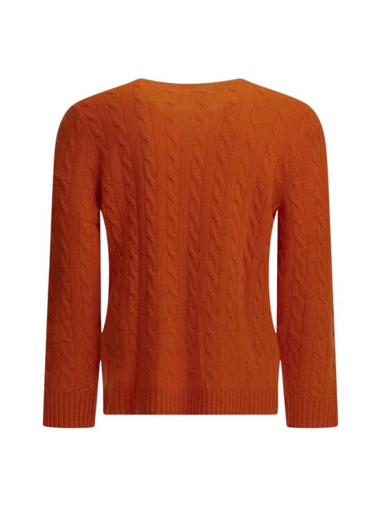 26FW 폴로 랄프로렌 케이블 니트 스웨터 710 876762 Orange - POLO RALPH LAUREN