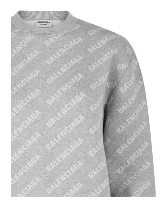  발렌시아가 니트웨어 704428 T3233 1461 00082 L Grey - BALENCIAGA