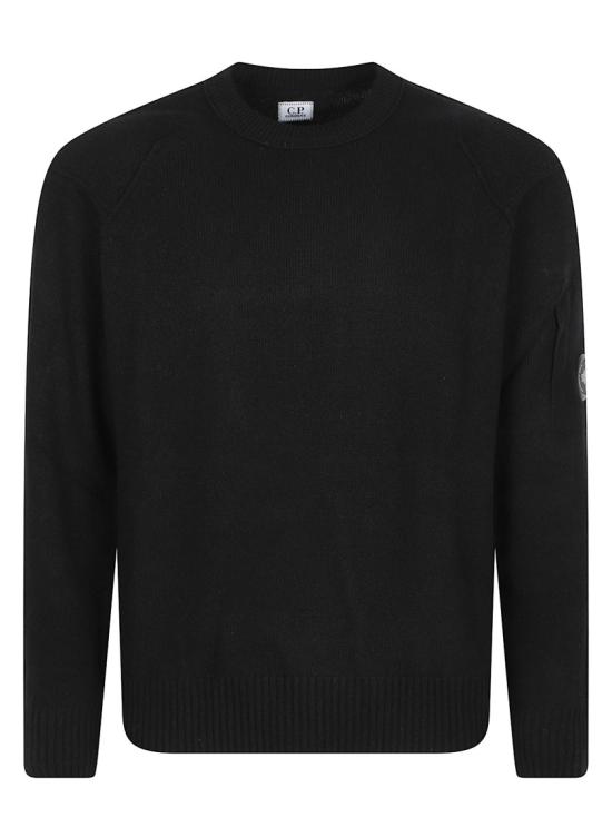 26FW 씨피 컴퍼니 램스울 GRS 크루넥 렌즈 스웨터 RFCMKN707A 110149A Black