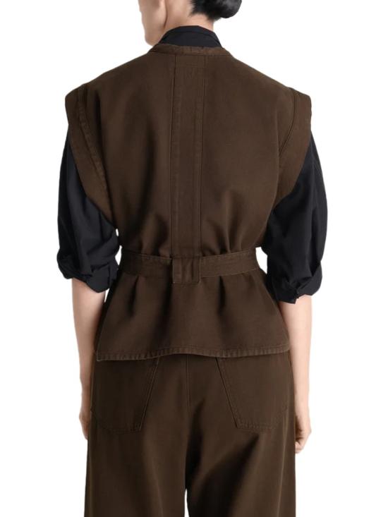 26SS 르메르 탑 OT0011 LD1067BR423 Black - LEMAIRE