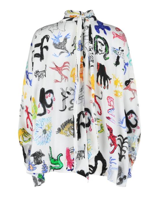  발렌시아가 탑 595072 TLL55 9000 10002 40 White - BALENCIAGA
