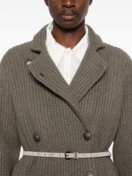 26FW 브루넬로 쿠치넬리 가디건 M52538526 C9986 GREEN - BRUNELLO CUCINELLI